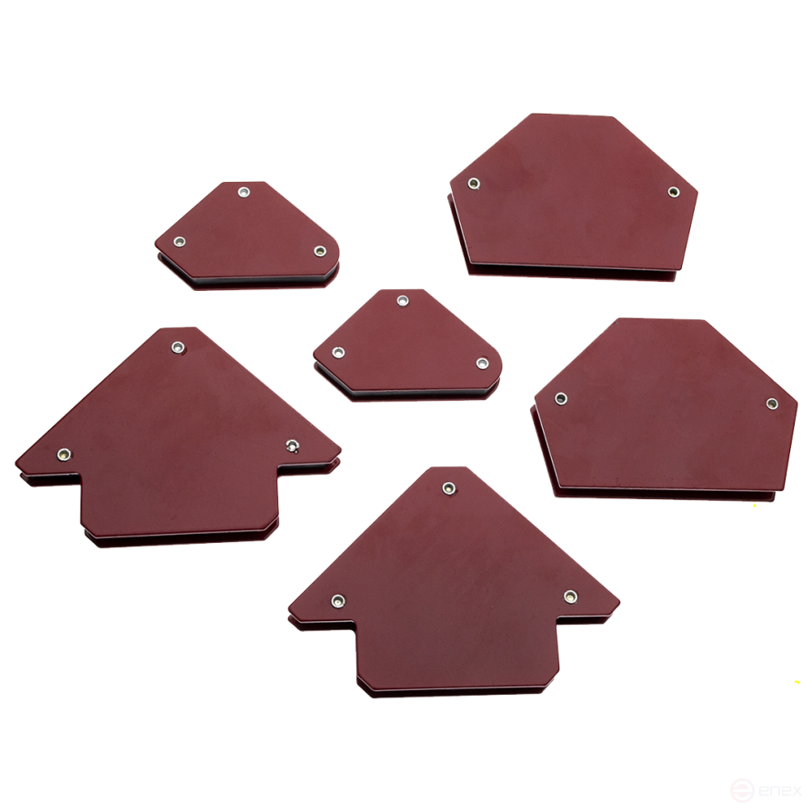 Magnetic square for welding, SET of 6 pieces, CHEGLOK (6/12)