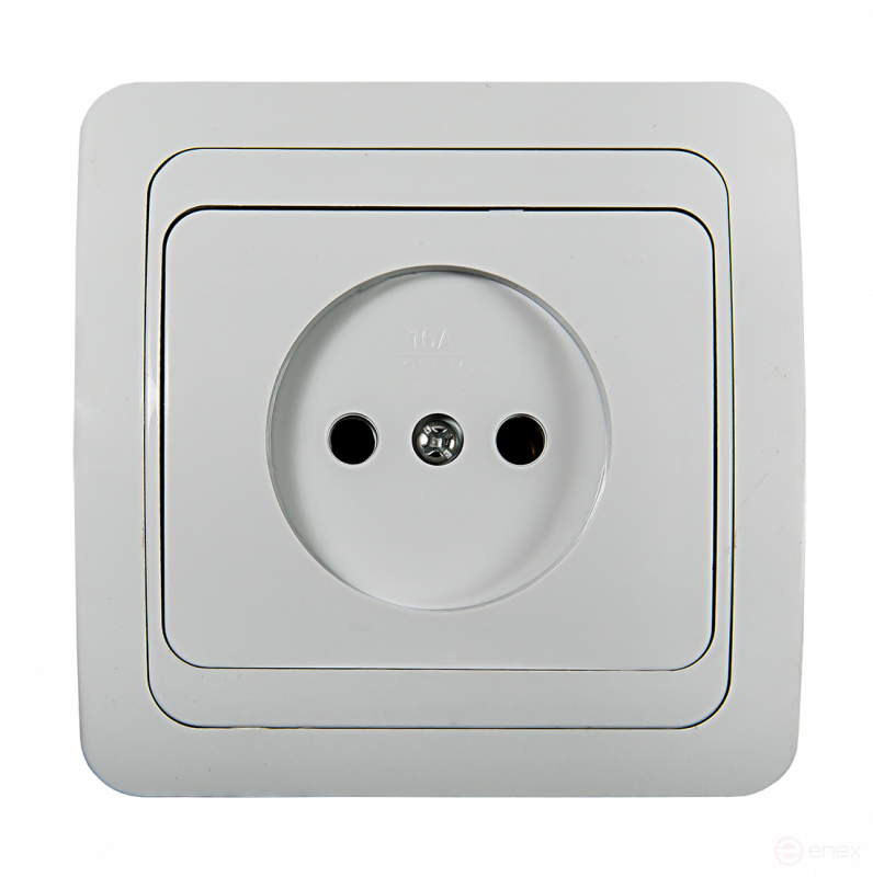 Розетка одинарная CLASSICO белая 2022 IN HOME