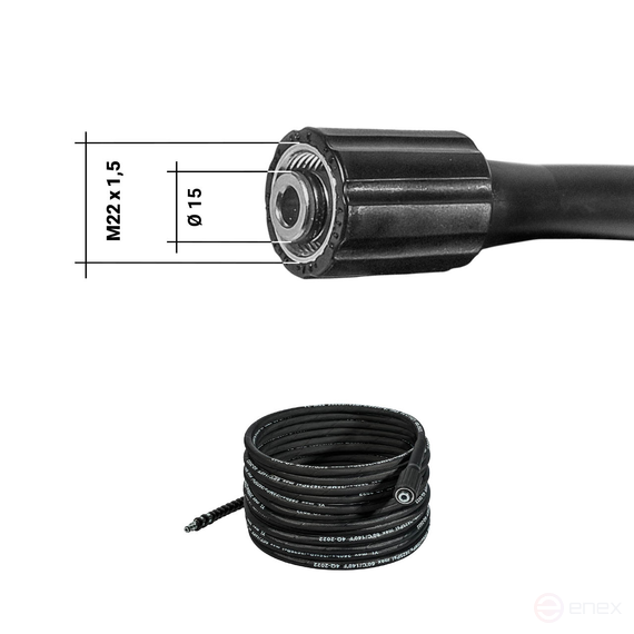 Шланг высокого давления BORT BHS-10-Steel-R