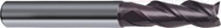 General purpose monolithic carbide milling cutter, d-4 mm