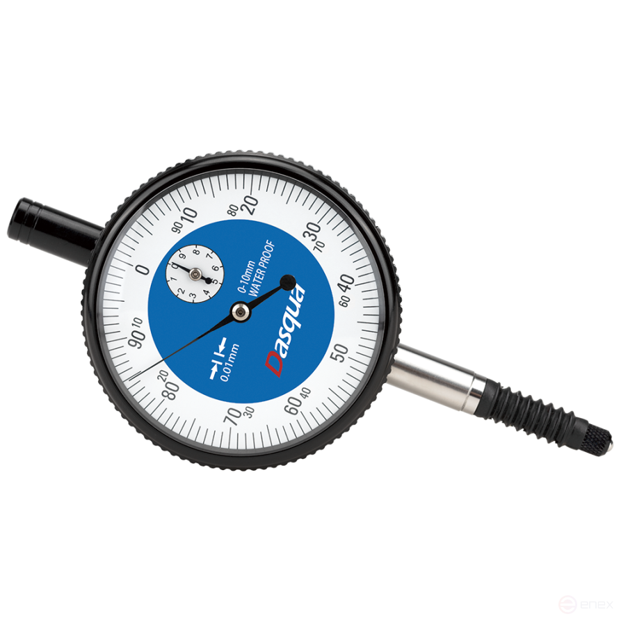Индикатор часового типа IP54 влагозащищённый 0-10 мм; 0,01 мм; плоская крышка
