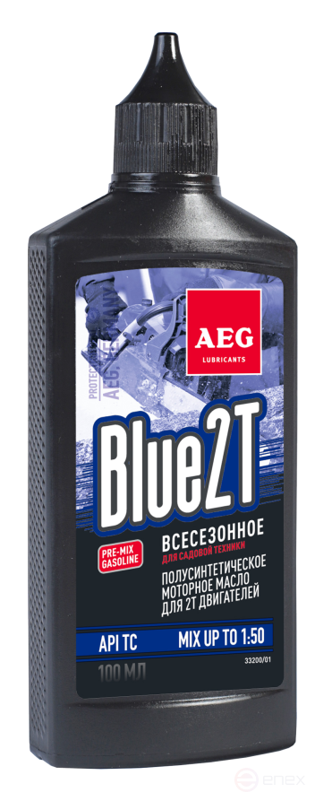 AEG Semi Synthetic 2T Motor Oil API TC Масло2Т п/с, 100 мл