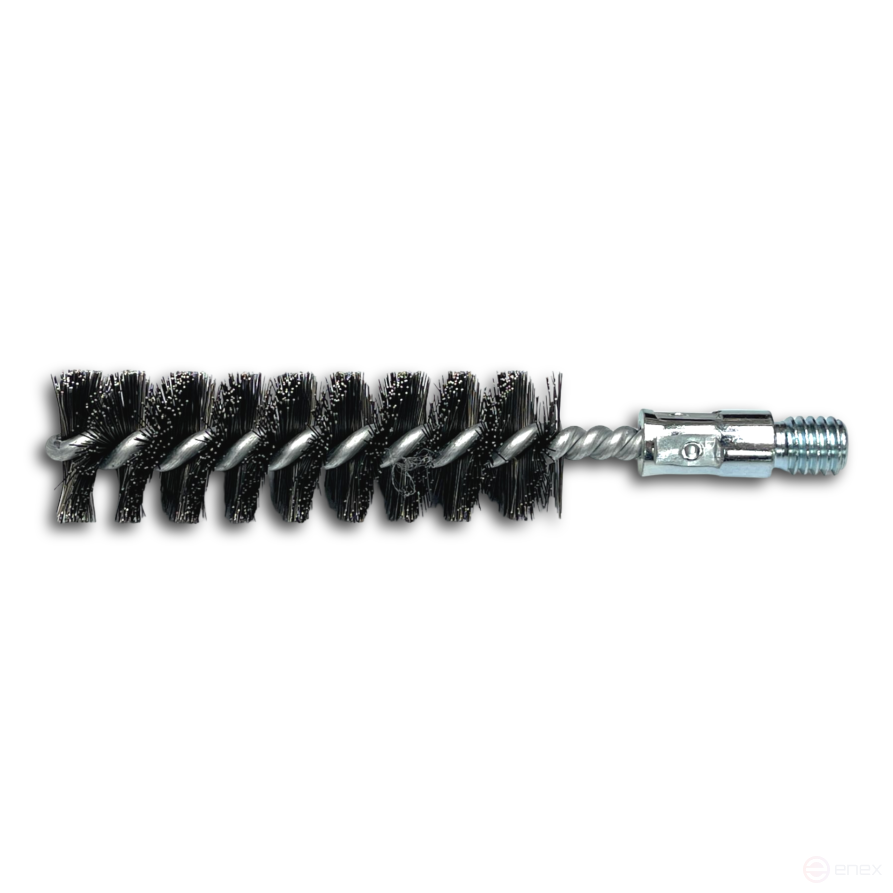 IBG brush, 160*100 mm, diameter 30 mm, straight steel wire STA 0.30 mm, fit W1/2", with plastic suspension