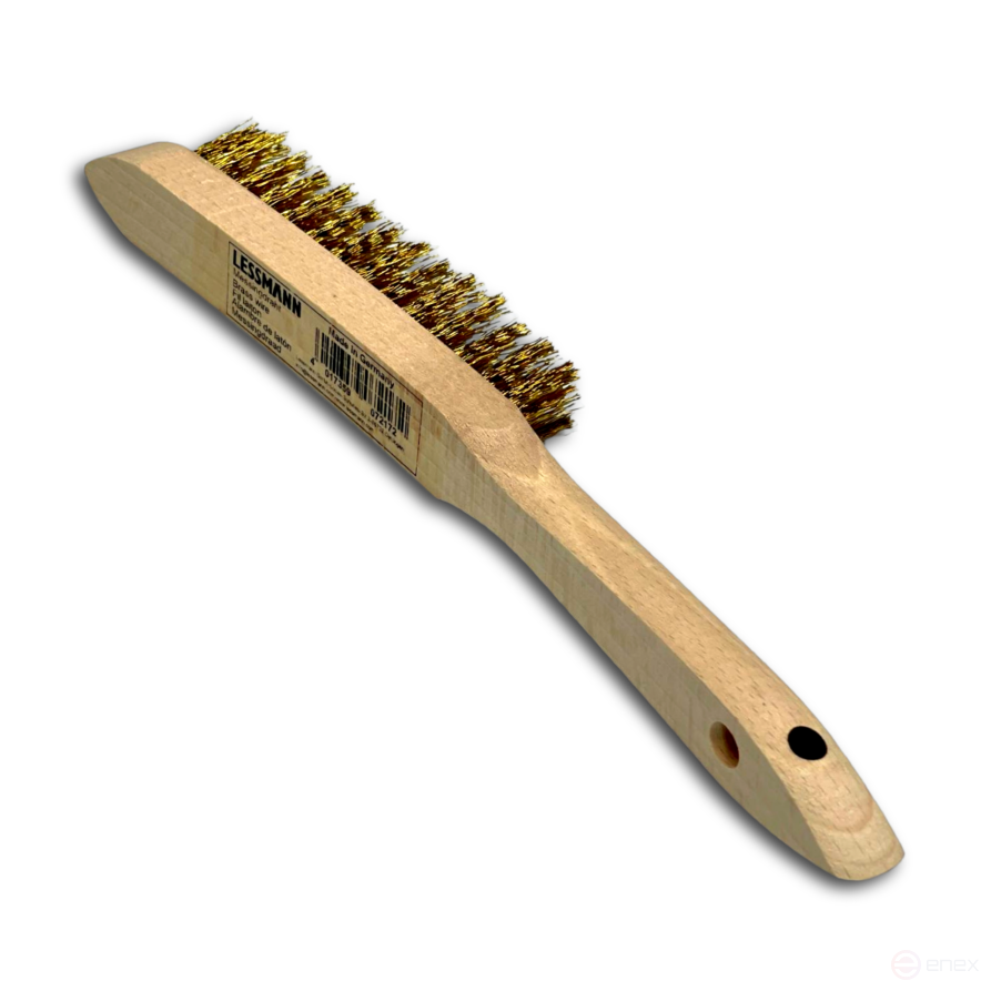 Щетка ручная, 3 рядная, прямая латунная проволока MES 0,35 мм