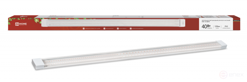Светильник светодиодный СПБ-110 STD-ФИТО красно-синий спектр 40Вт 1200мм IP40 IN HOME