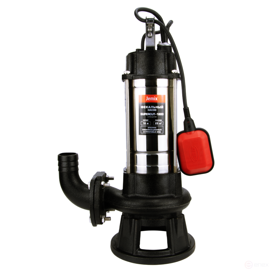 SUPERCUT-1800, Fecal pump with grinder type cutting knife 1800 W. JEMIX