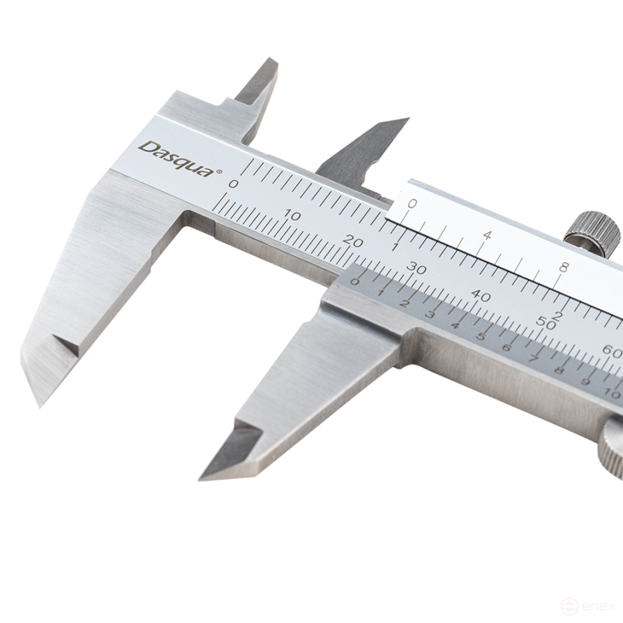 Vernier caliper with one-piece frame 0-150 mm/0-6"; 0.05mm/1/128"