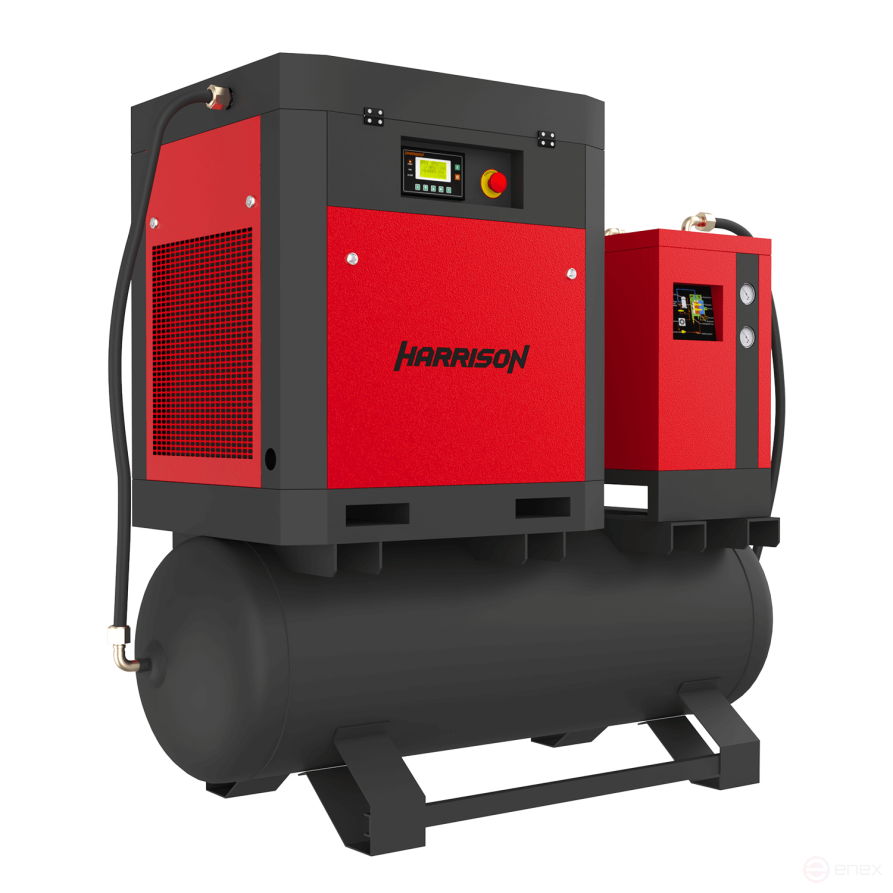 Компрессор винтовой 3 в 1 (компрессор + ресивер + осушитель): HRS-94750TD5