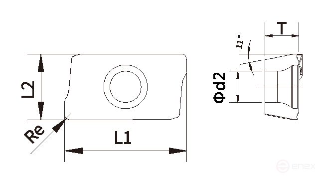 Пластина AXMT170508PEER-G HN5537