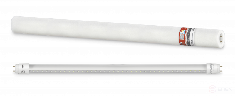 Лампа светодиодная LED-T8R-П-PRO 10Вт 230В G13R 4000К 1000Лм 600мм прозрачная поворотная IN HOME