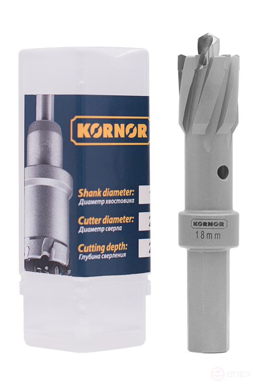 Корончатое сверло TCT Drill, L-25 мм, 29x25 мм Kornor
