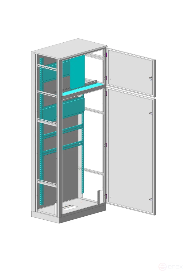 MULTICOLOR Корпус ВРУ-2 IP-54 (450x2000x450) со съемными боковыми панелями (ШхВхГ) RAL 7035