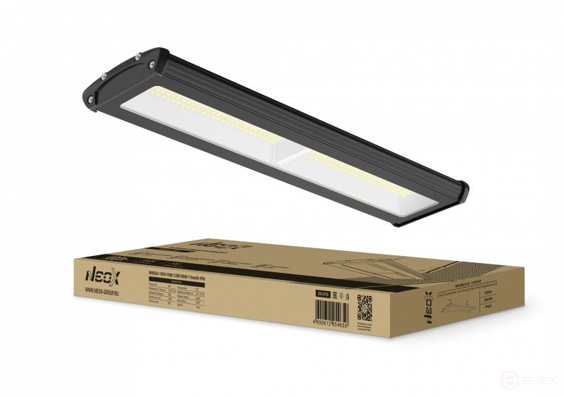 Warehouse LED lamp WHB02A-10050 100W 230V 5000K 11000Lm 110Lm/W IP65 without ripple NEOX