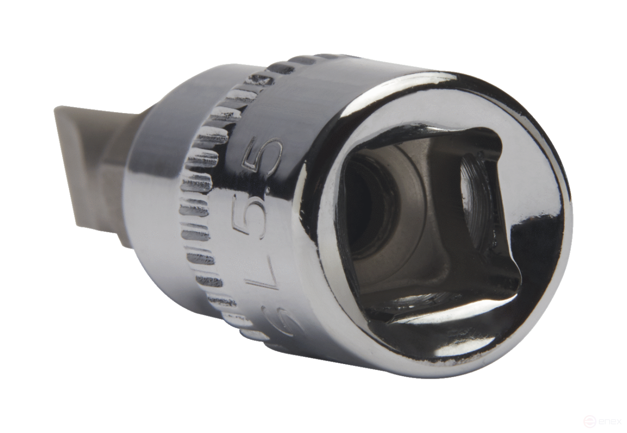 Торцевая головка со вставкой под винты со шлицем 1/4", 1,2x8 мм