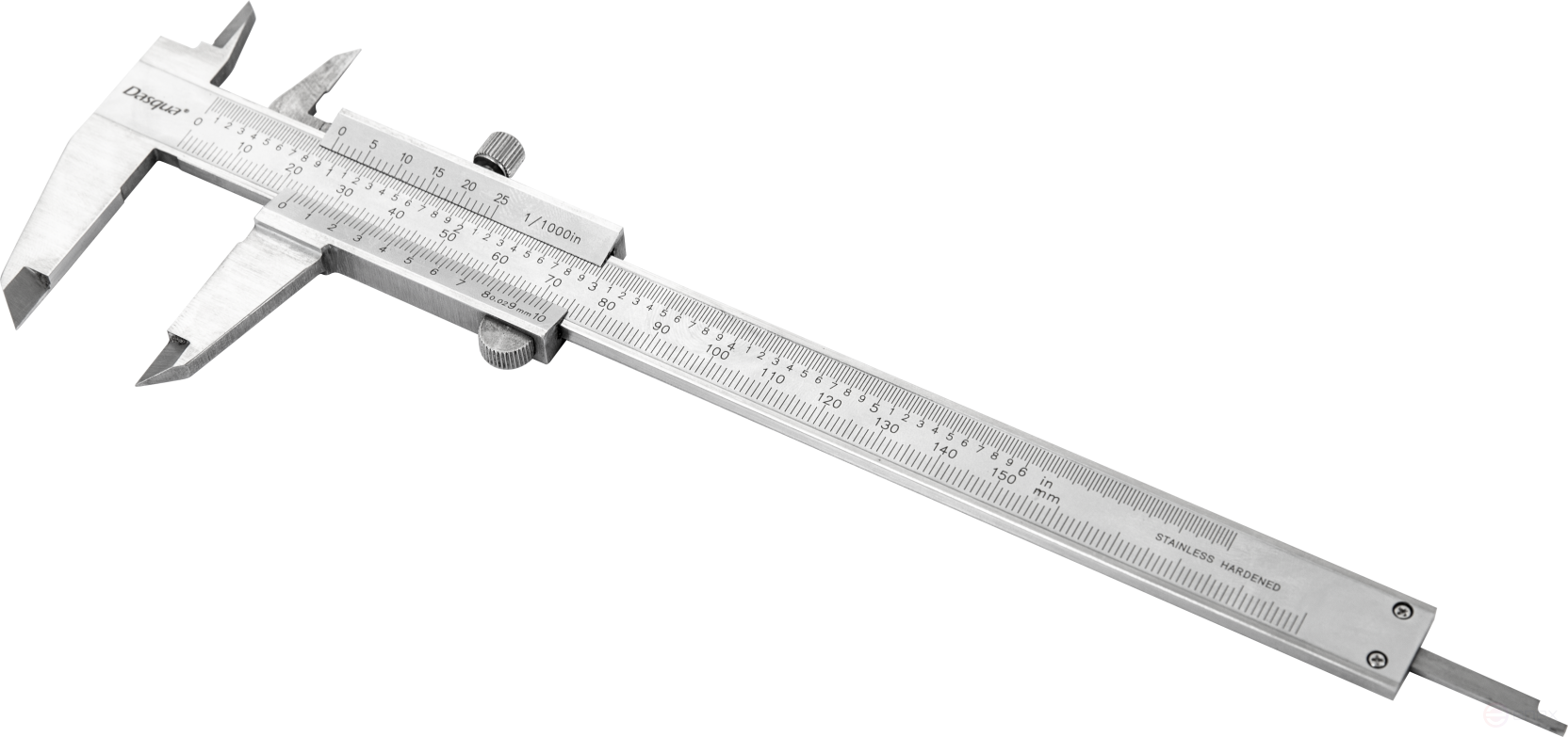 Штангенциркуль нониусный с цельной рамкой 0-150 мм/0-6"; 0,02 мм/0,001"