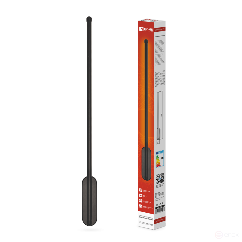 Светильник светодиодный ESTETIKA LUV-60A-30BL 10Вт 230В 3000K 700Лм 600х50x25 черный IN HOME