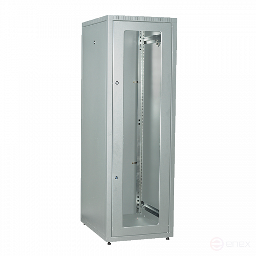 Шкаф телекоммуникационный Ripo 376060GM/G 19" напольный 37U 600х600 серый дверь стекло