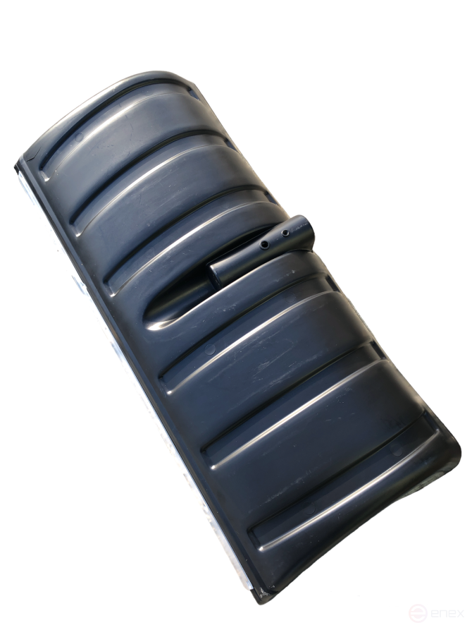 Shovel "Winter" No. 7 300*600 d-32, Scraper with aluminum bar with wooden handle 1200*32