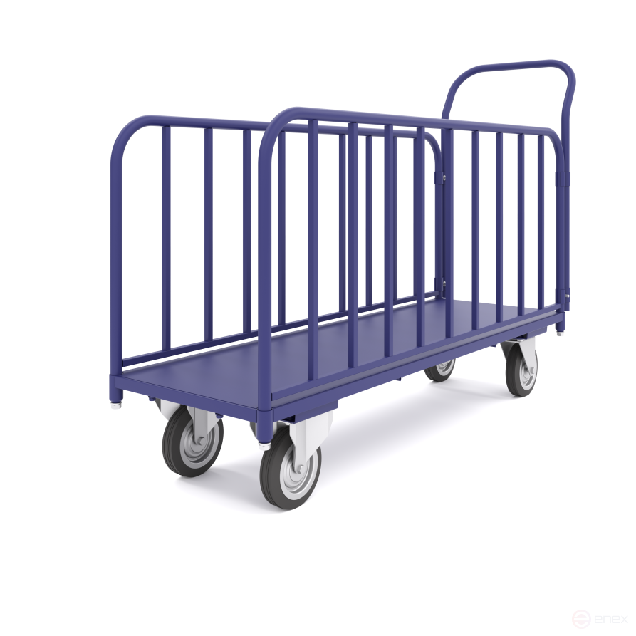 Тележка для перевозки длинномерных грузов ДЛ (450х1380) колёса ф 200