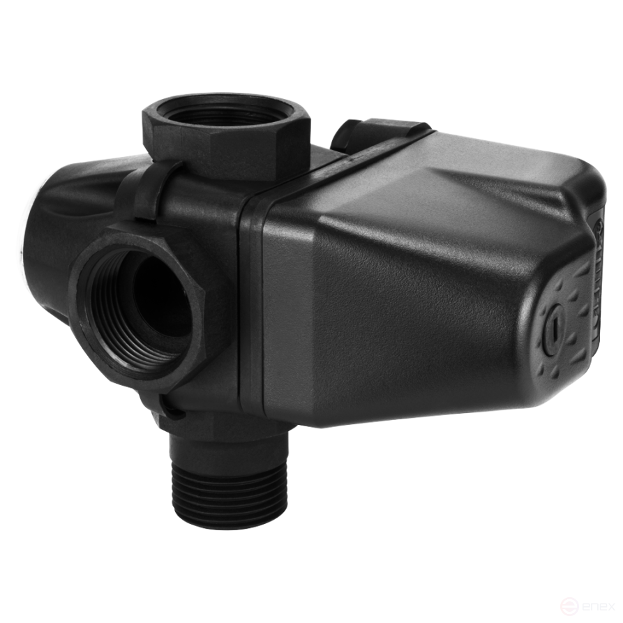 XPD-2-3W, Реле давление в едином пластиковым корпусе с трехвыводным переходником и манометром.