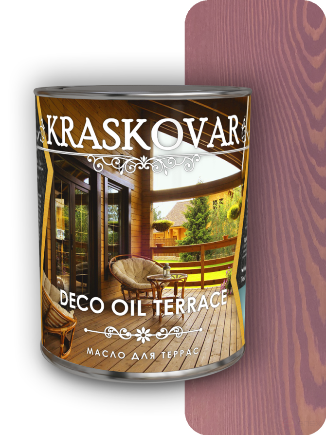 Kraskovar Deco Oil Terrace Oil Burgundy 0.75 l.