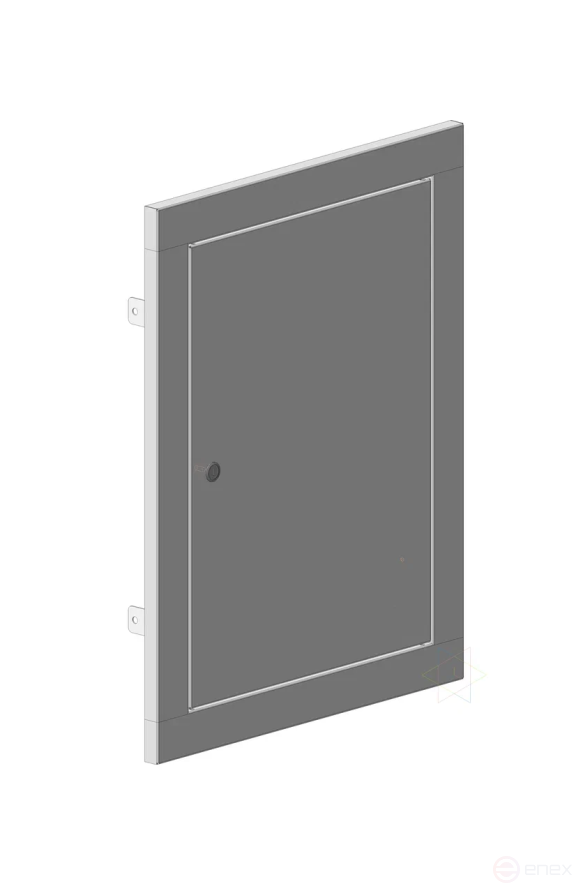 MULTICOLOR Front panel of the shield 1-x dv. (500x630) / Housing of the shield IP30 RAL7035 (built-in type of execution) (WxHxD)