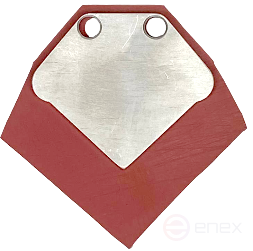 Replaceable mechanical seal for angular profile, T-joint (Silicone + metal)