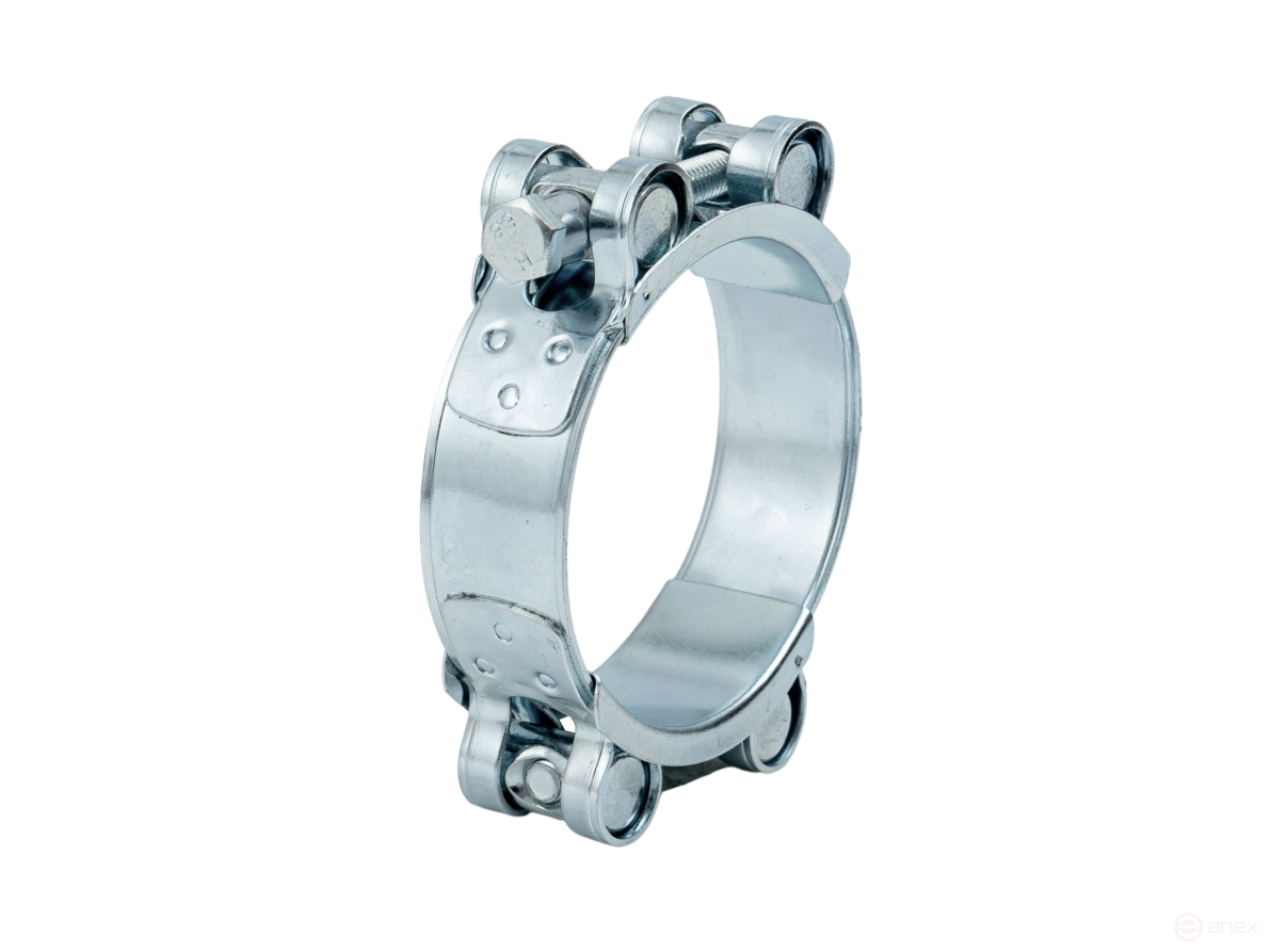 Reinforced 140-150 mm double-bolt clamp. The World of Clamps
