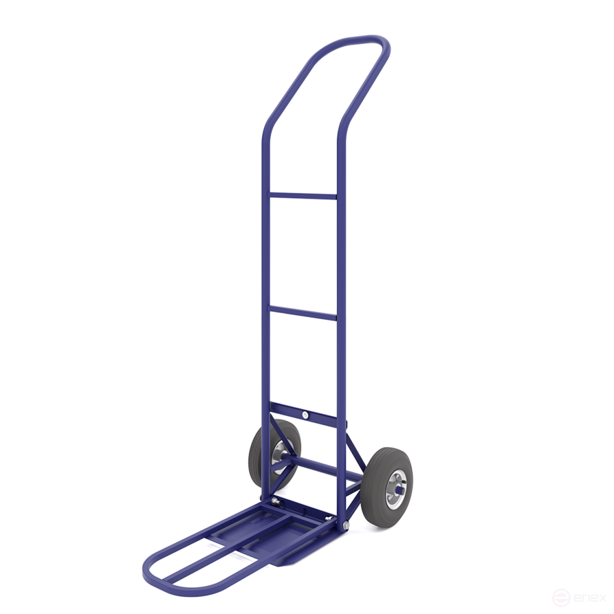 Cargo trolley with an additional shelf KG 150 P wheels f 200 cast