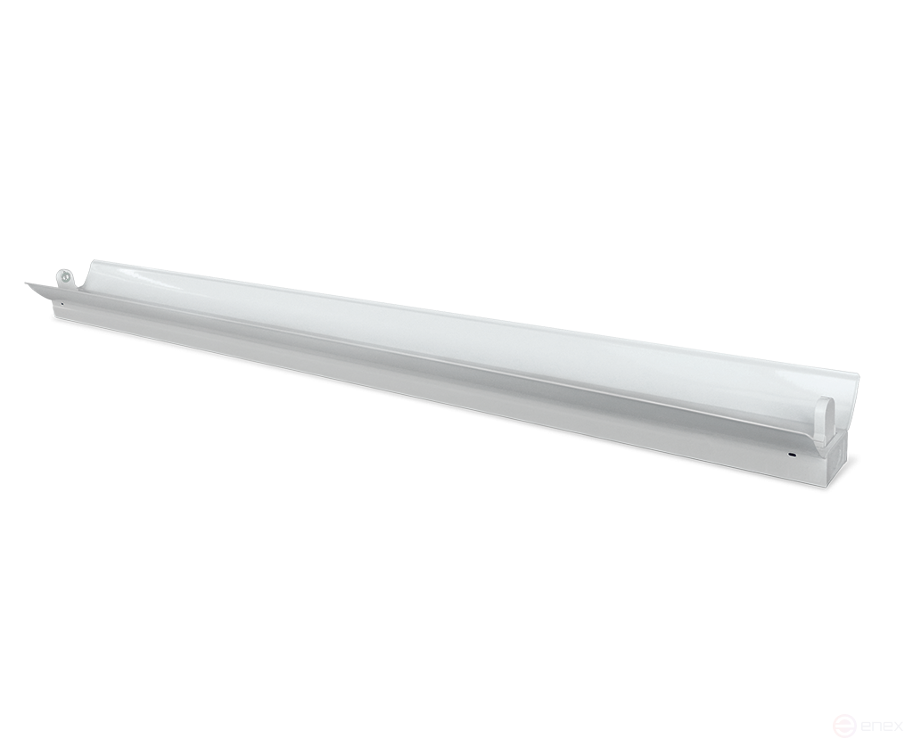 Светильник под светодиодную лампу SPO-101-1R 1хLED-T8-1200 G13 230В IP20 1200мм с рефлектором IN HOME