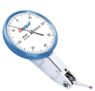 Индикатор рычажно-зубчатый с немагнитным корпусом и диаметром циферблата 39 мм; 0-0,8 мм; 0,01 мм