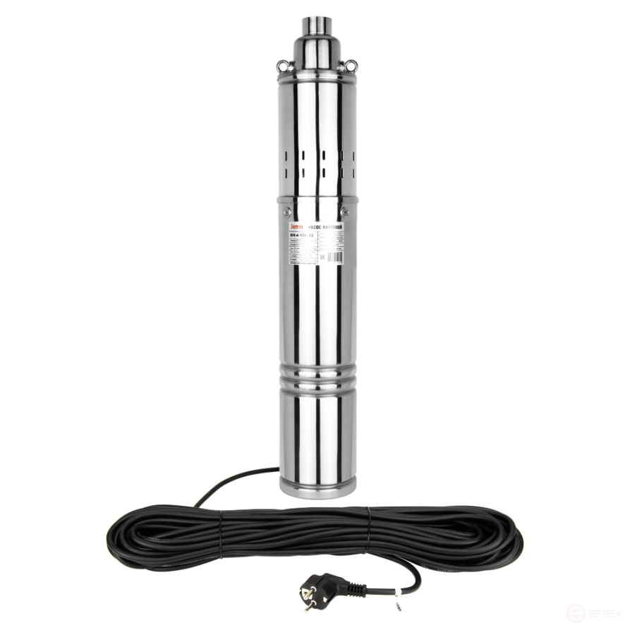 VN-4-106-45 (4-QGB-1-65M), Screw pump Ø 102 mm (4 inches), 550 W, 30 m electrical cable, JEMIX