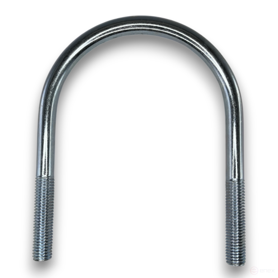 Керн Комплект хомут U образный гост 24137-80 м12х105 + 2 гайки + 2шайбы. Оцинкованный. 5 комплектов RKU00121052005