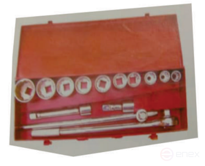 3/4" (19 mm) Socket set, 14 pieces