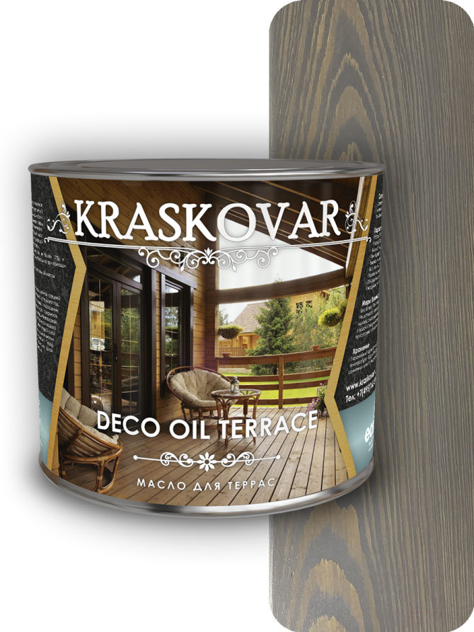 Kraskovar Deco Oil Terrace Oil Graphite 2.2 l.