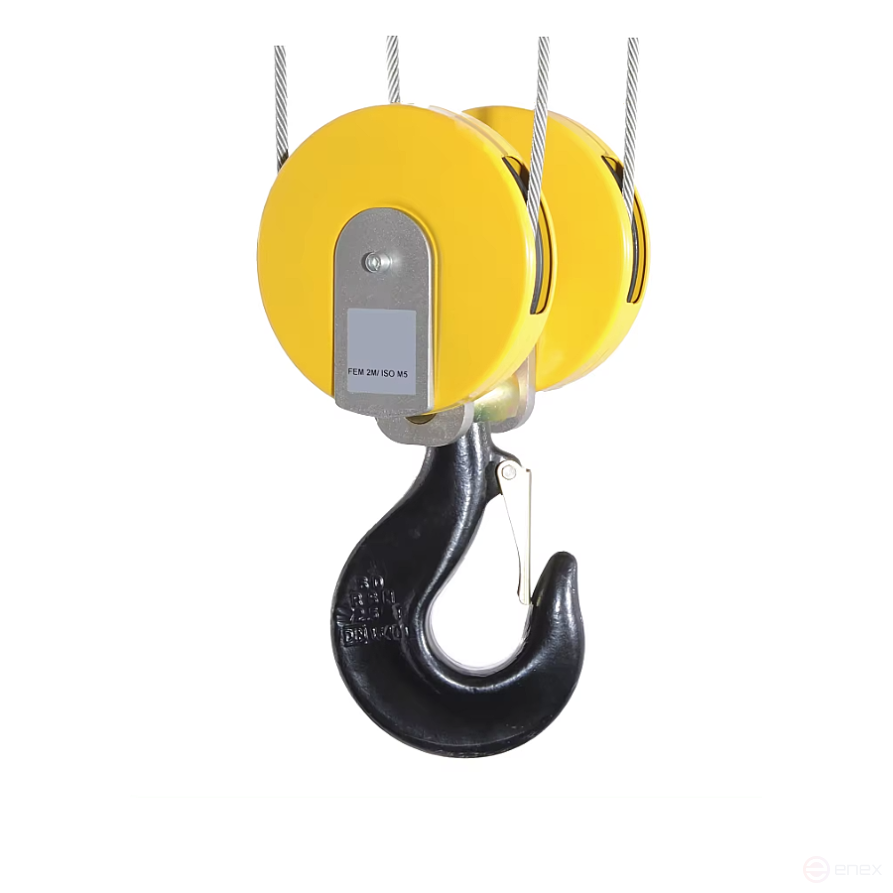 OCALIFT Hook Suspension for 5 ton double-roll rope Hoist 4/1
