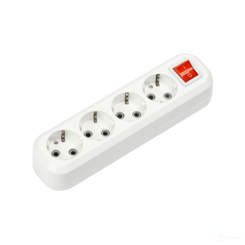 Колодка УЗВ-4-GRAND четырехместная с выключателем и заземлением 5240 IN HOME