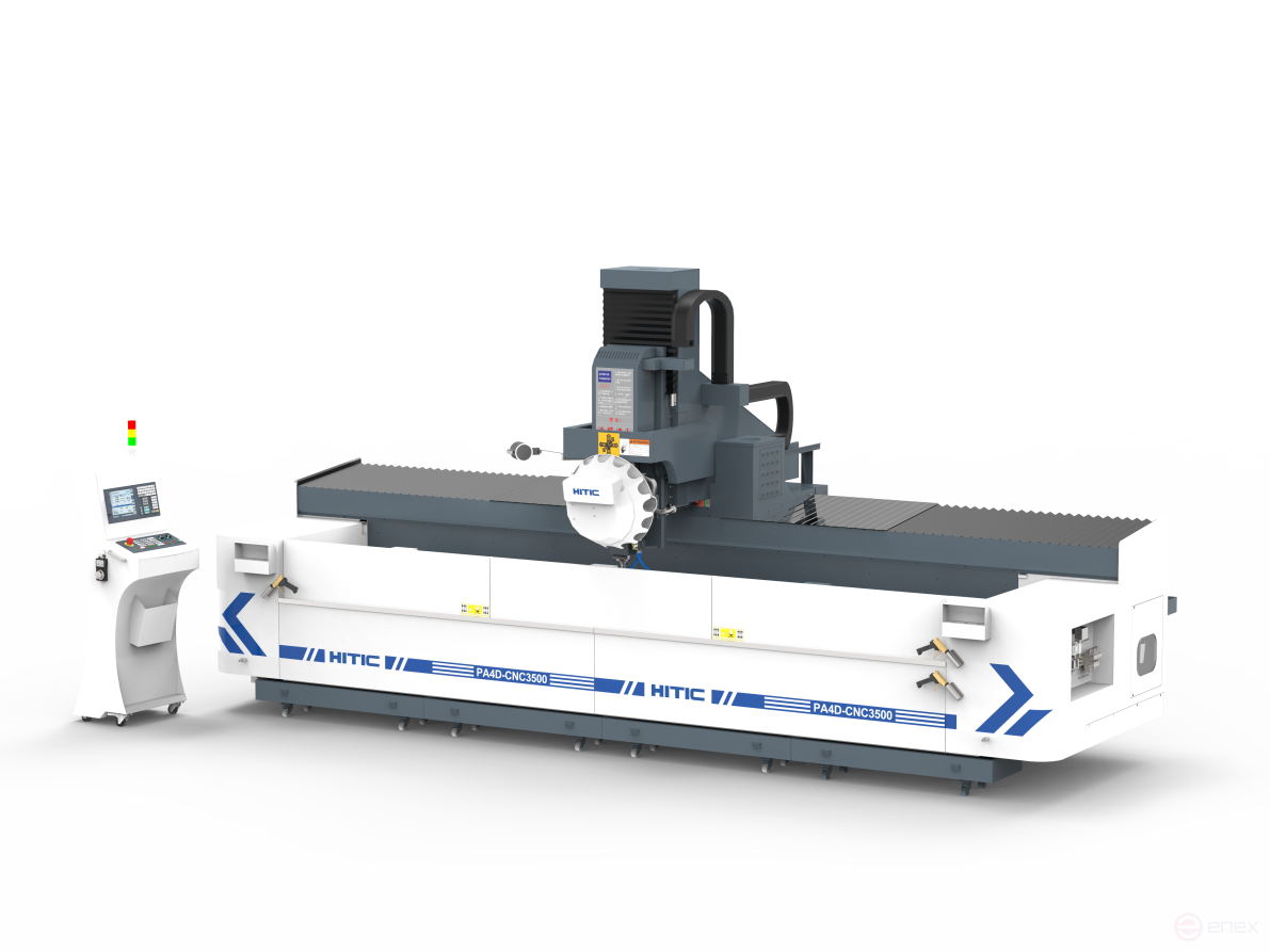 Vertical milling machining center for HITIC PA4D profiles