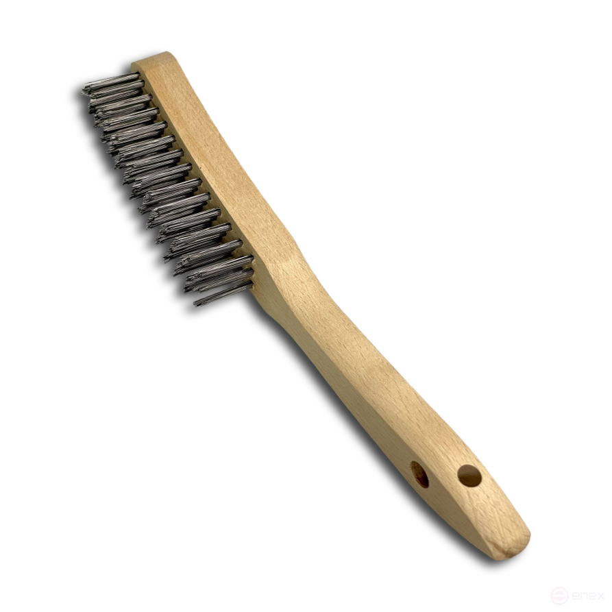 Щетка ручная, 5 рядная, прямая стальная проволока STA 0,35 мм