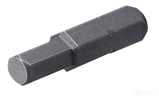 Hexagon bit 5 mm, 25 mm, 1/4"