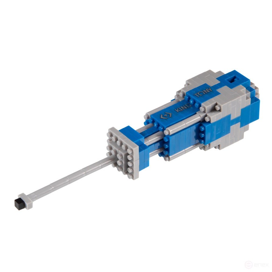 Plastic designer of the KING TONY brand, KING TONY TS1012 slotted screwdriver