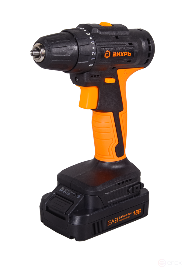Cordless screwdriver drill Vortex DA-18L-2K/B (brushless motor)
