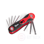 Set of folding TORX keys in the handle NTK-T-08