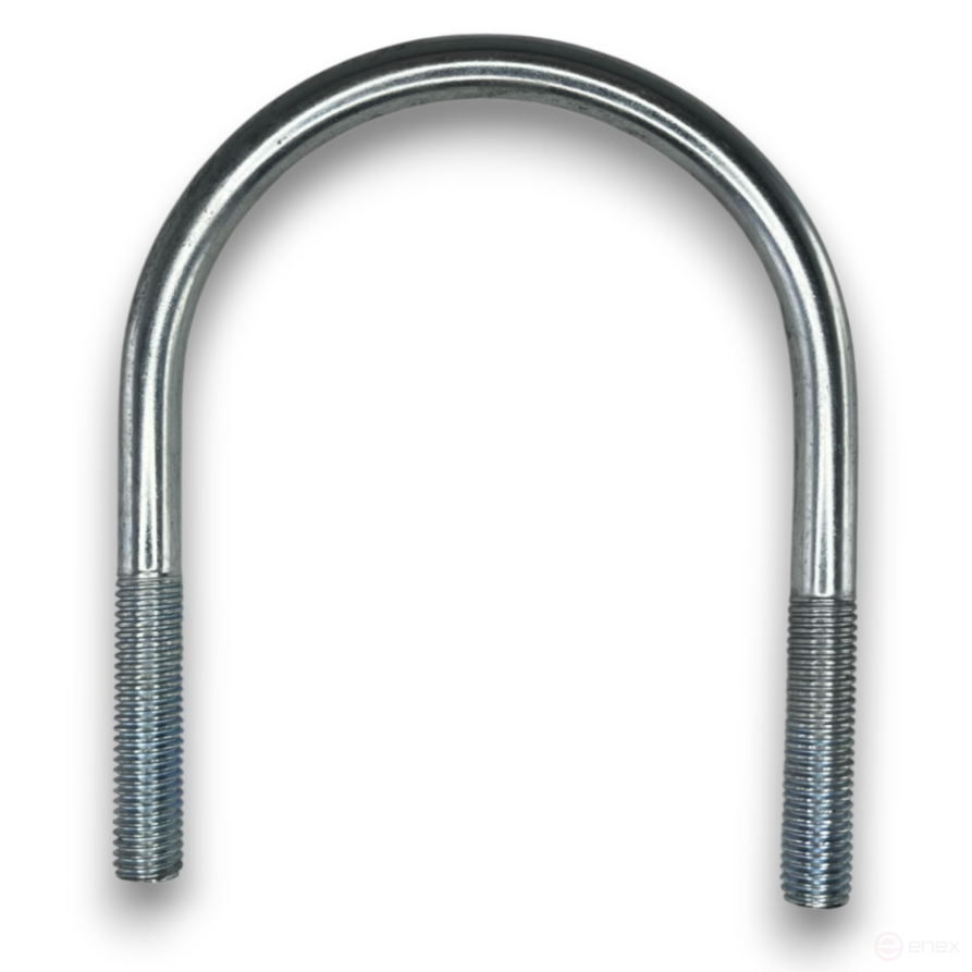 Керн Комплект хомут U образный гост 24137-80 м12х100 + 2 гайки + 2шайбы. Оцинкованный. 5 комплектов RKU00121002005