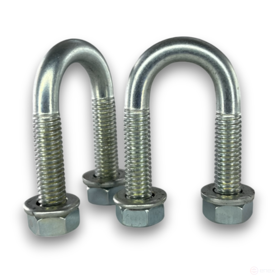 Керн Комплект хомут U образный гост 24137-80 м6х18 + 2 гайки + 2шайбы. Оцинкованный. 10 комплектов RKU00060202001-10