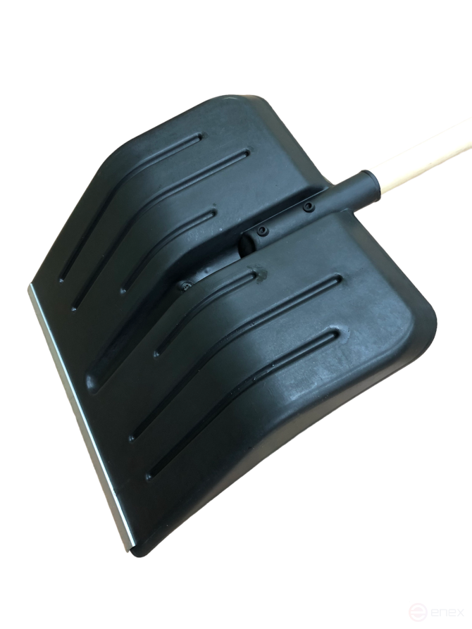 Snow shovel "Metelitsa" 410x400 d-32, black galvanized with wooden handle 1200*32