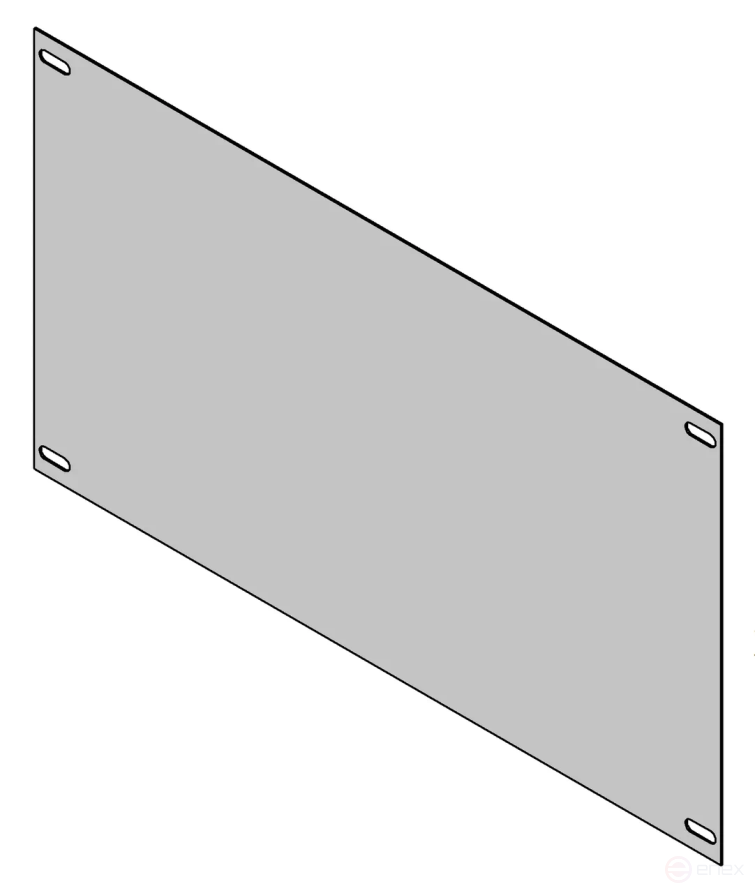MULTICOLOR Панель под счетчик ВРУ (оц.) IP31/IP54 (ШхВ) RAL 7035