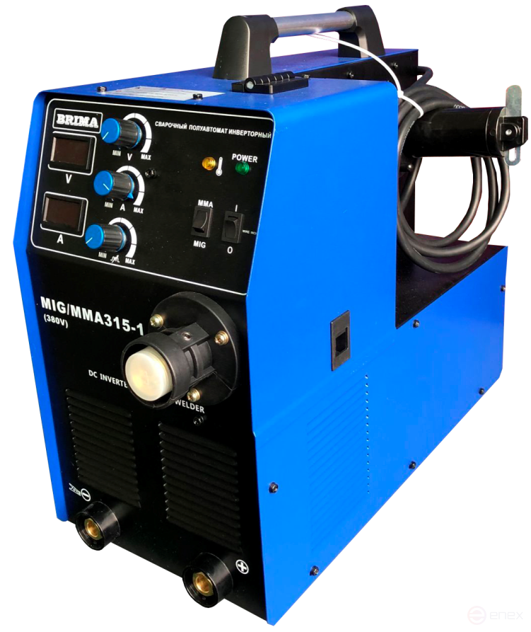 Полуавтомат MIG/MMA-315-1 (380В) (15кг) "BRIMA"