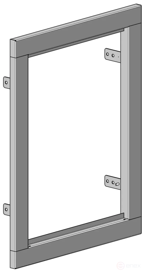 MULTICOLOR Front panel of the shield 1-x dv. (500x630) / Housing of the shield IP30 RAL7035 (built-in type of execution) (WxHxD)