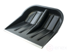 DOBRYNYA snow shovel No. 3 with aluminum bar with aluminum. black+V pen